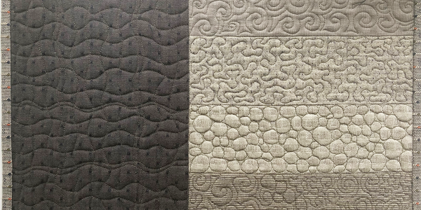 Free Motion quilted placemat