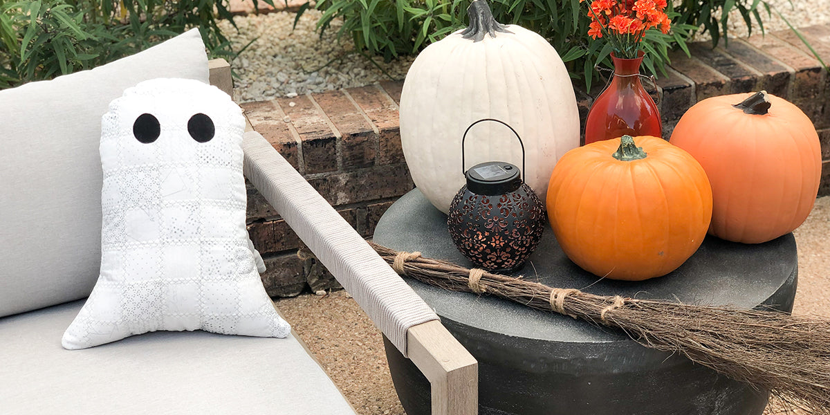 Patchwork Ghost Pillow