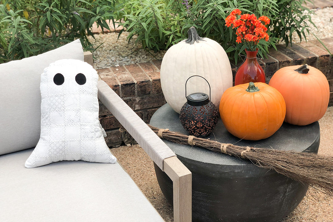 Patchwork Ghost Pillow