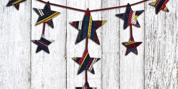 Red, White and Blue Star Banner