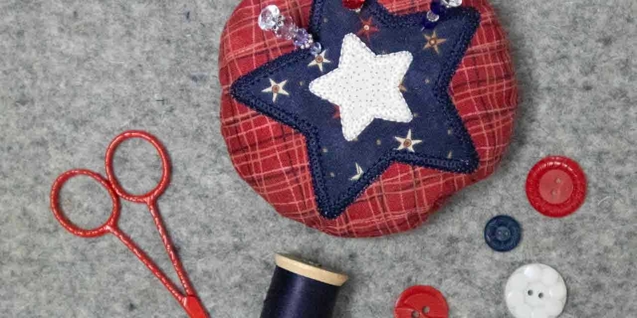 How to Sew a Patriotic Pincushion