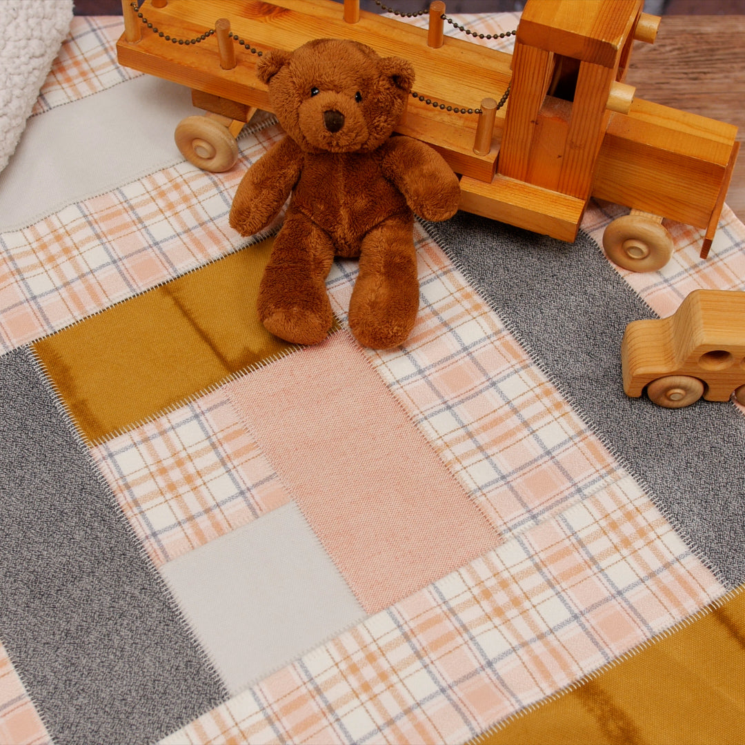 How to make a flatlock throw blanket blog