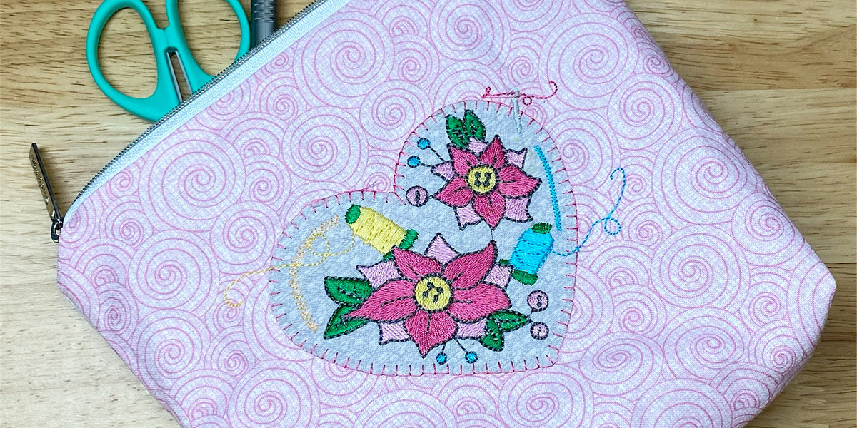 Sewing Heart Pouch