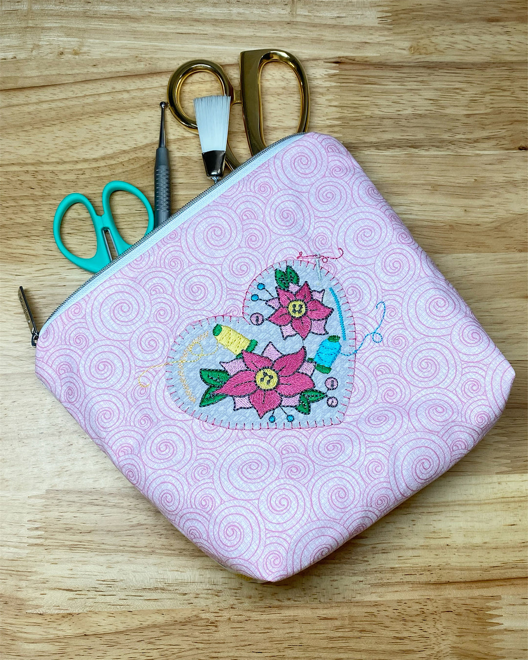 Sewing Heart Pouch