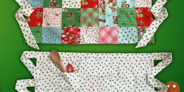 Reversible Patchwork Christmas Apron