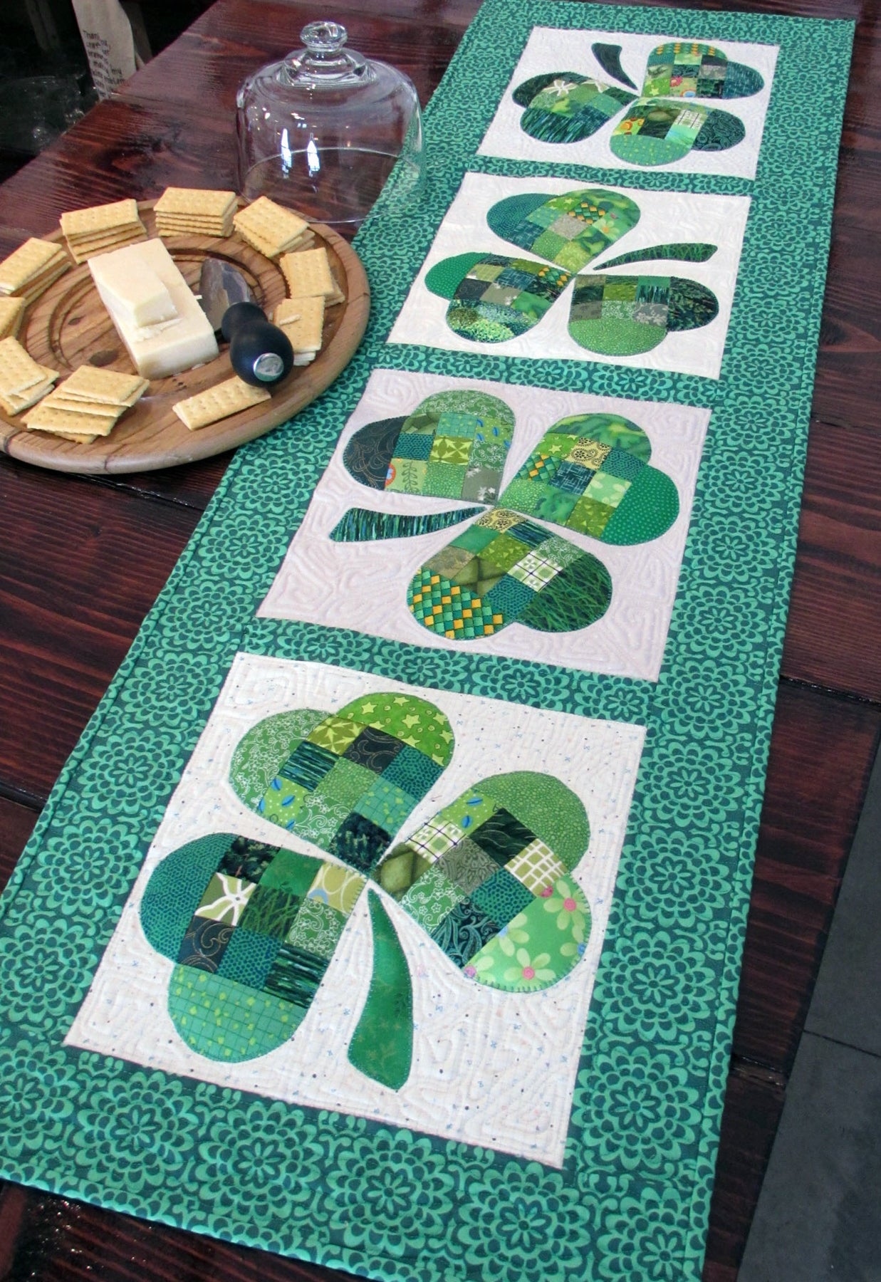 Shamrock Table Runner for St. Patrick's Day
