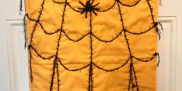 Spider Web Door Banner