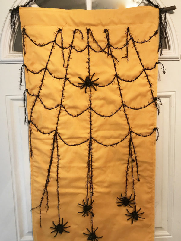 Spider Web Door Banner