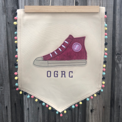 Back-to-school Machine Embroidery Sneaker Appliqués