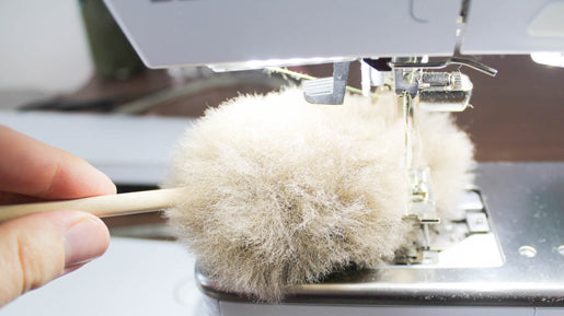 Sewing Machine lambswool tool for cleaning lint and dust