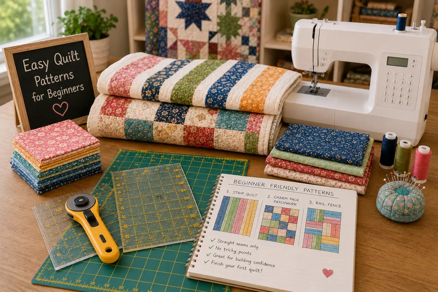 Easiest Quilt Pattern for Beginners