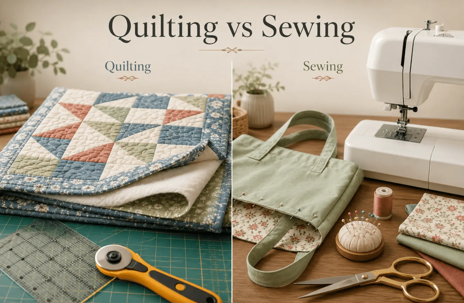 Quilting vs Sewing