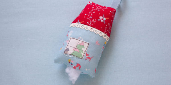 Homemade holiday themed pin cushion