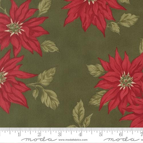 Poinsettia Floral Holly - Candlelight Christmas
