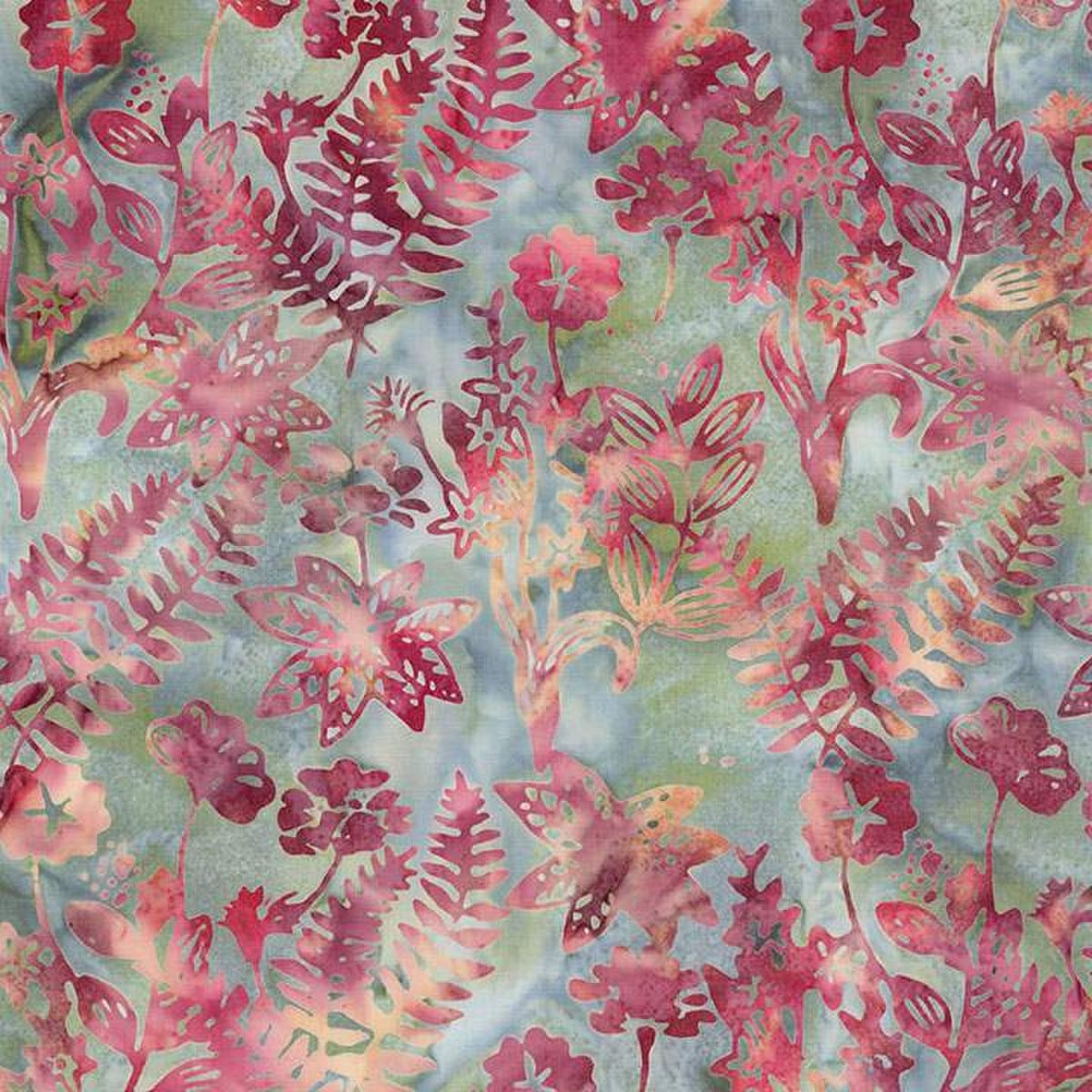 Raspberry Jade - Floral Grid