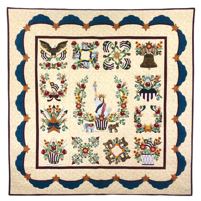 Image of Baltimore Liberty quilt.