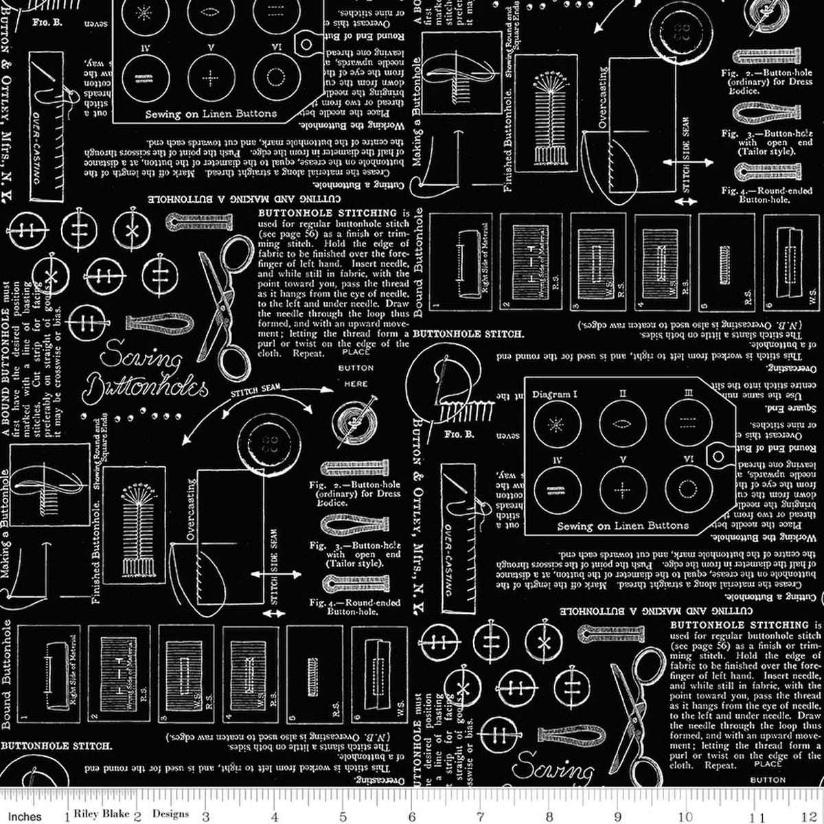 Sewing Notes Black - Sew America
