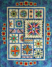 Image of Celestial Stars quilt.