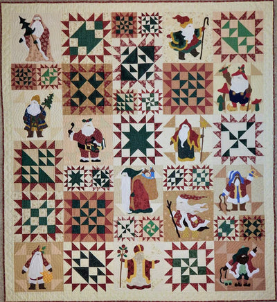 Image of Classic Santa's quilt.