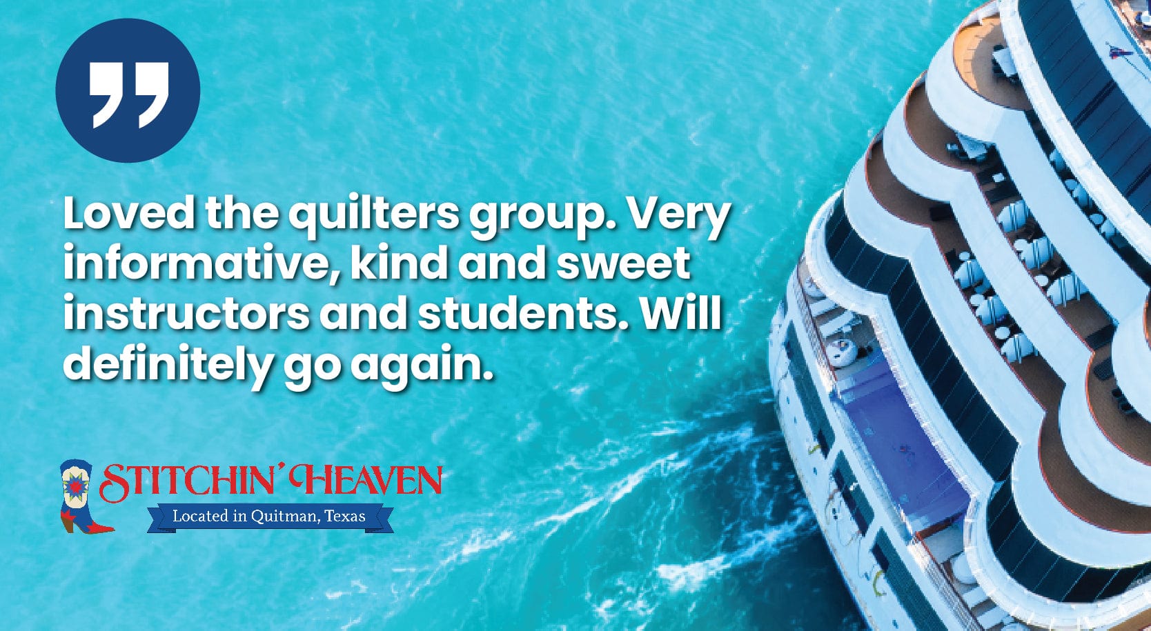 Quilt and Travel Through Quilting Cruises Stitchin’ Heaven