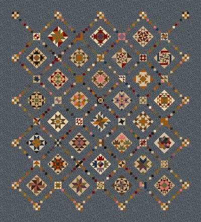 Image of Piecemakers Sampler quilt.