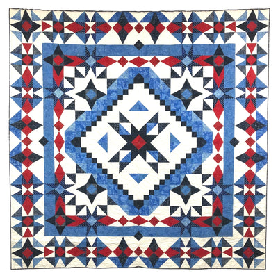 Image of Lady Liberty quilt.