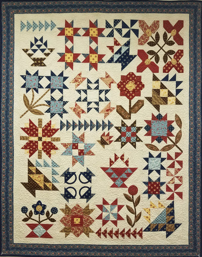 Image of Lady's Scrap Basket quilt.