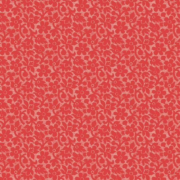 Sanibel Island - Woven Flowers Red R801676D-RED