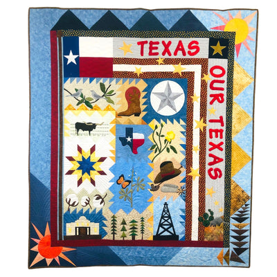 Image of Texas Our Texas quilt.