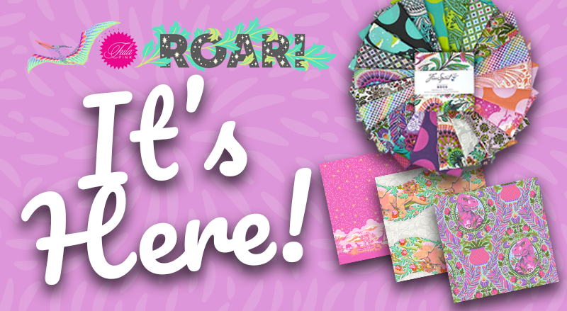 Tula Pink Roar Fabrics "It's Here"