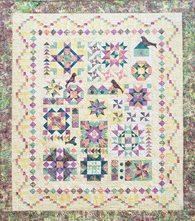 Image of Twilight Song Sampler quilt.