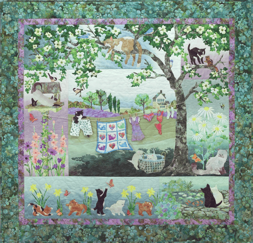 Wind in the Whiskers Quilt Kit WINDWHISKERS-RBQK