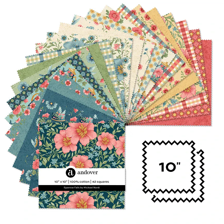 10" Square 42pcs - Sparrow Falls 10-SPAR-42