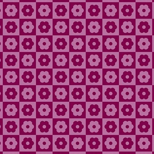 Birdie - Checker Bloom Cherry A-1138-P