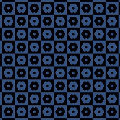 Birdie - Checker Bloom Midnight A-1138-B
