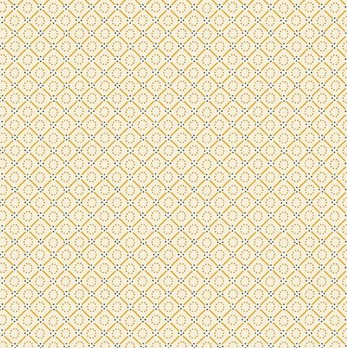 Indigo Cheddar II - Circles in Diamonds Cream A-1145-L