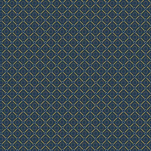 Indigo Cheddar II - Circles in Diamonds Indigo A-1145-B
