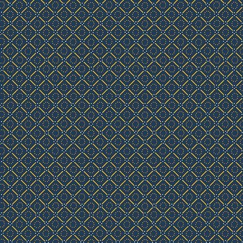 Indigo Cheddar II - Circles in Diamonds Indigo A-1145-B