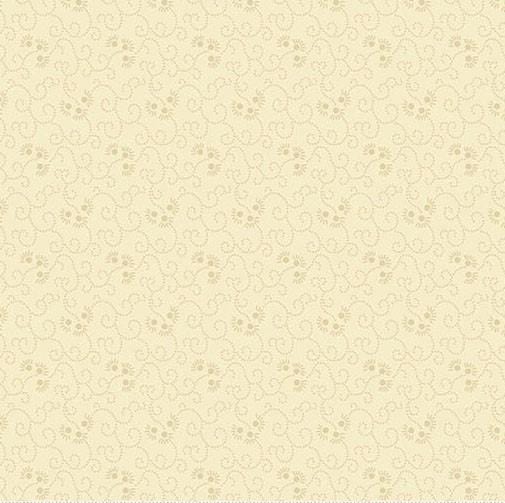 Latte - Swirly Floral Cream A-1272-L