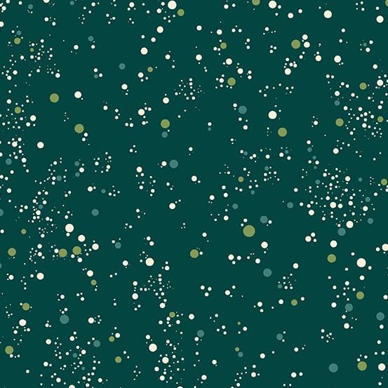 Natale - Snowfall Dots Green A-676-G