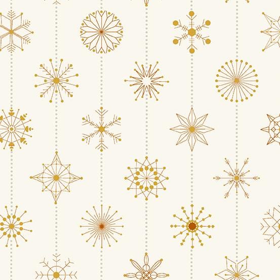 Natale - Snowflakes Cream A-673-LY