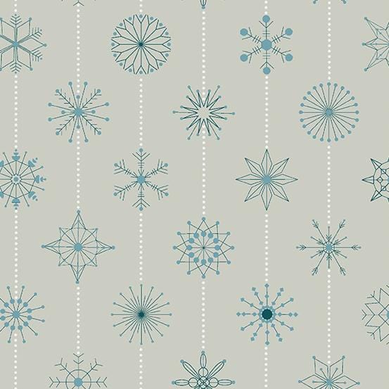 Natale - Snowflakes Gray A-673-C