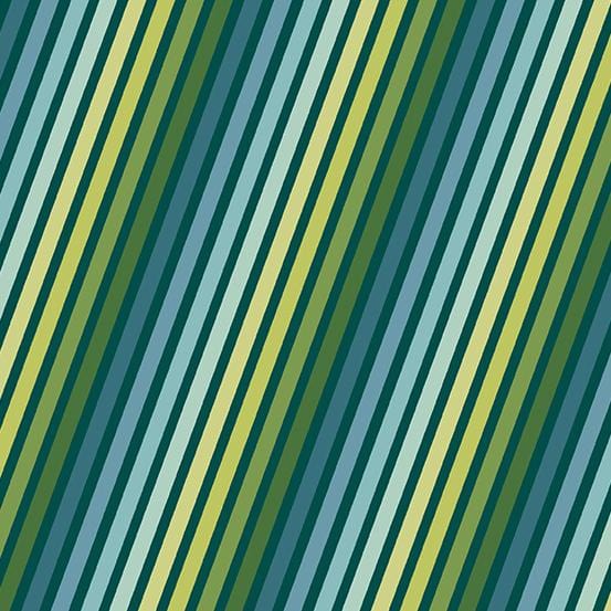 Natale - Stripes Blue Green A-674-T