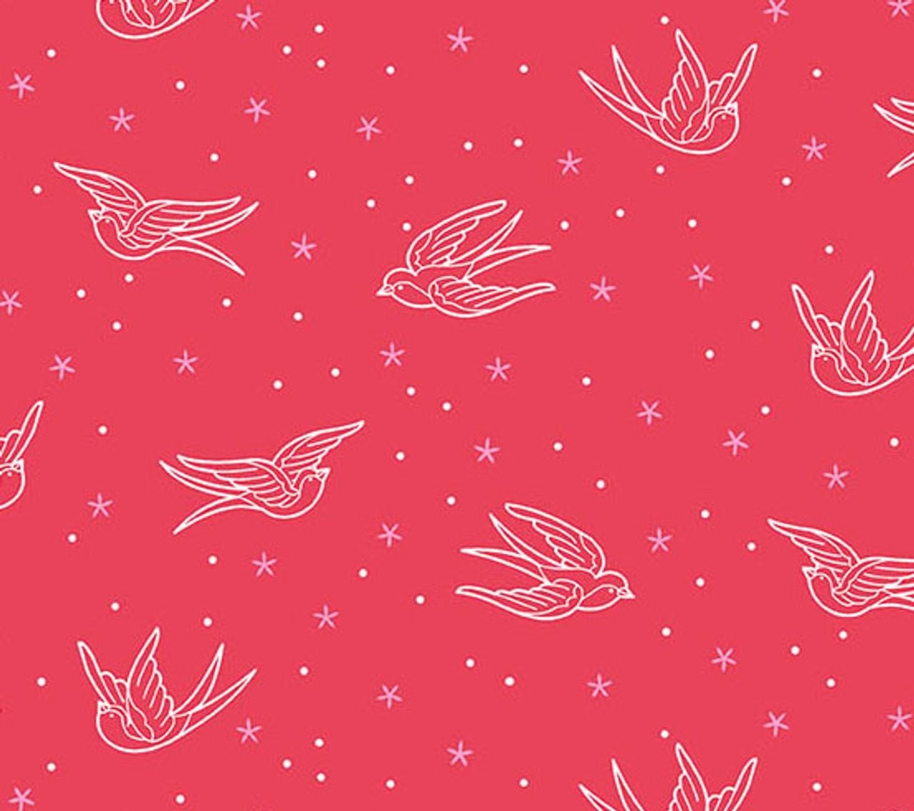 Perfect Day - Swallows Red A-10218-R