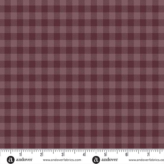 Quiltessential - Maroon Check A-1673-P