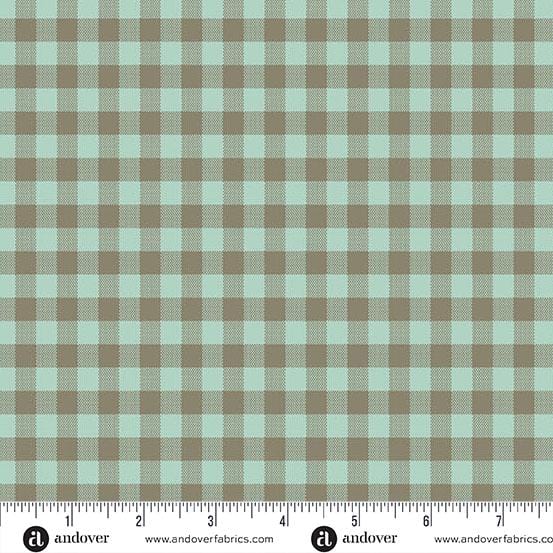 Quiltessential - Sea Green Check A-1673-LT