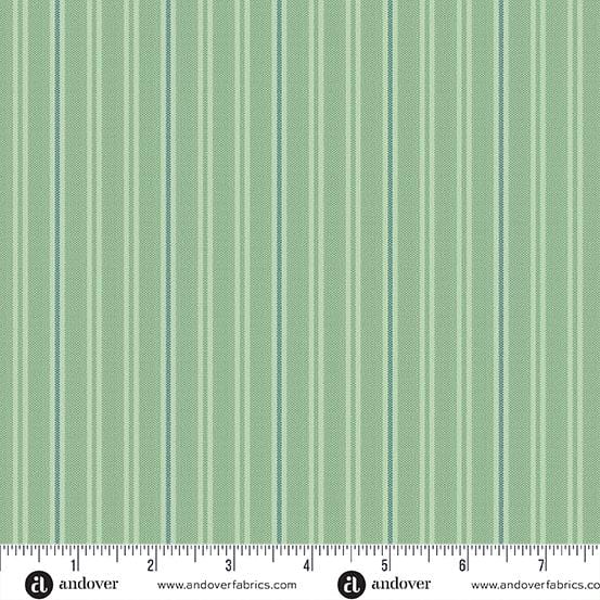 Quiltessential - Sea Green Stripes A-1672-G1