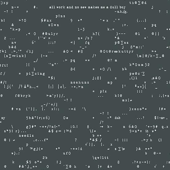 Scrawl - Punctuation Anthracite A-1215-C