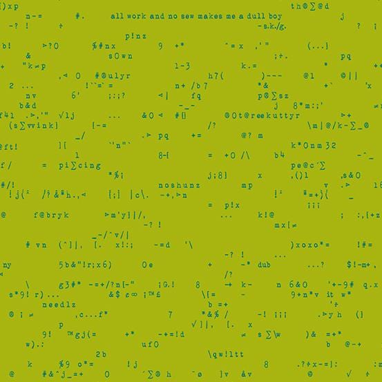 Scrawl - Punctuation Parakeet A-1215-G