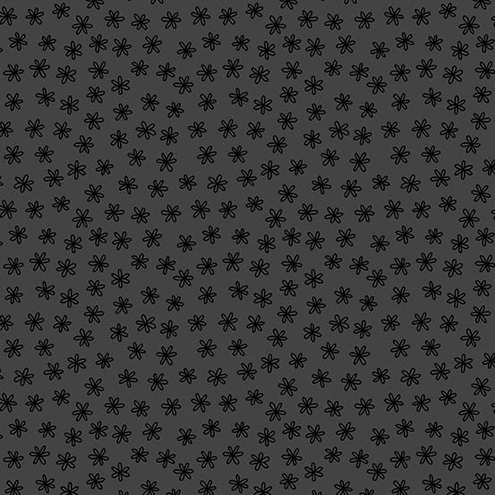 Vice Versa - Daisies Pearl Black A-677-MK